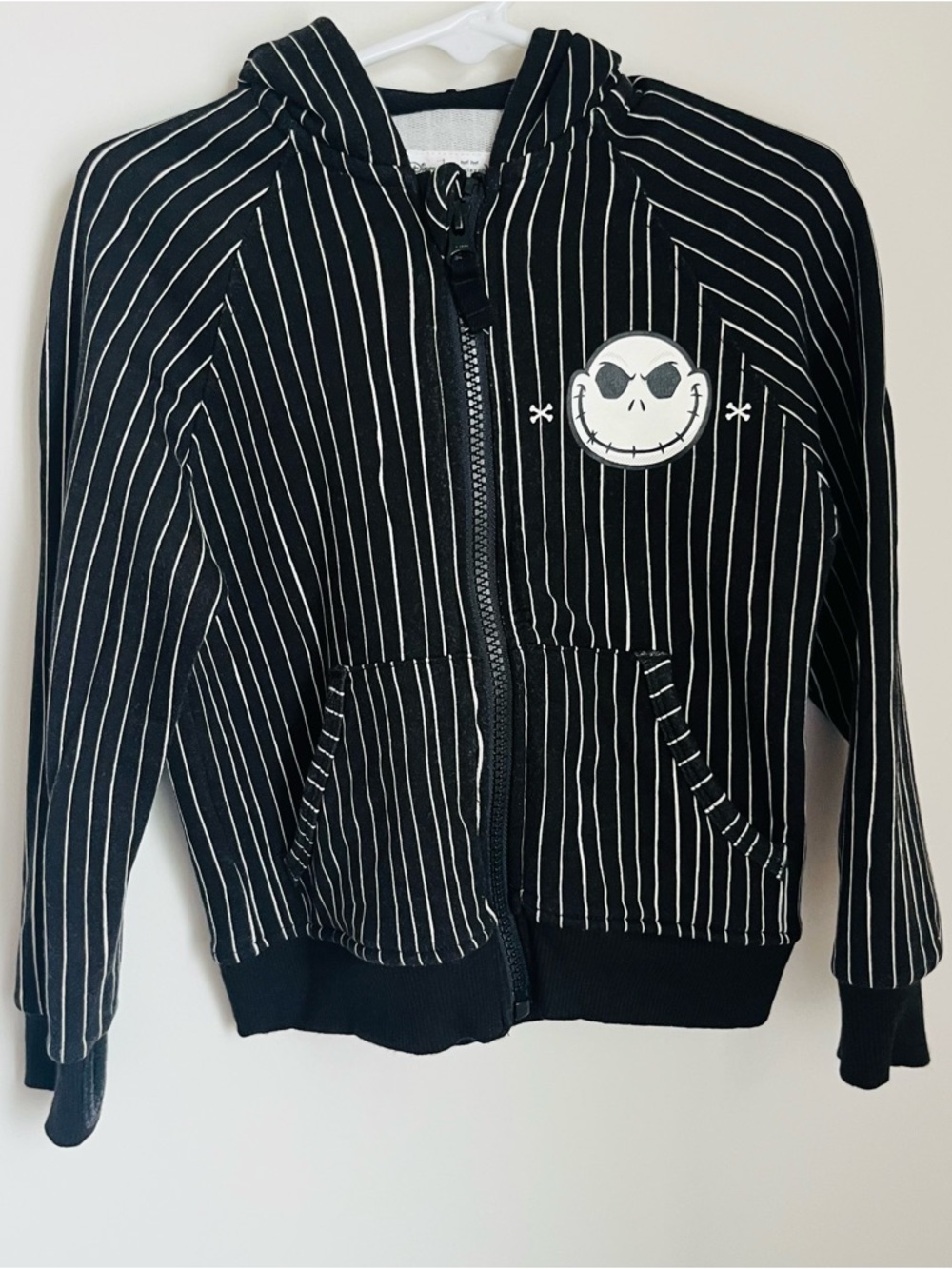 Little Sleepies Nightmare Before Christmas Zip Up Jacket Hoodie Size 3T